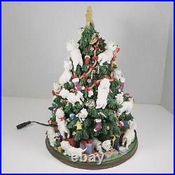 Danbury Mint Westie Christmas Tree Rare Decoration All Lights Working