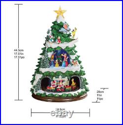 Disney 17.5 Animated Tree Lights Music Rotating Train Christmas Xmas Decoration