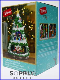 Disney 17.5 Animated Tree Lights Music Rotating Train Christmas Xmas Decoration