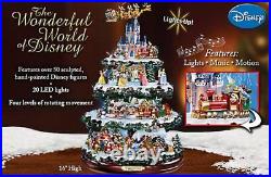 Disney 75 Character Tabletop Christmas Tree Carousel Musical Light Motion Train