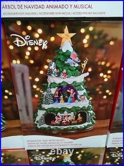 Disney Christmas Tree 17.5 Music Box LED Lights Xmas Decoration UPS SEE VIDEO