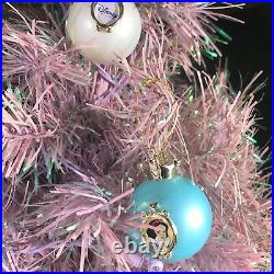 Disney Princess Christmas tree with ornaments lights purplish pinkish 3 ft