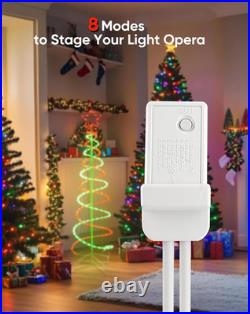 Double Spiral Christmas Tree Light Outdoor, Outdoor Light up Christmas Tree with