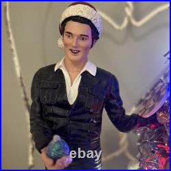 Elvis Rock N Roll Christmas Tree. Lights Up And Plays Blue Christmas. 2011