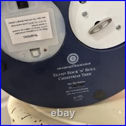 Elvis Rock N Roll Christmas Tree. Lights Up And Plays Blue Christmas. 2011