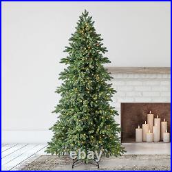 Evergreen Classics 7.5 Foot Virginia Fir Christmas Tree, 700 White LED Lights