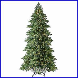 Evergreen Classics 7.5 Foot Virginia Fir Christmas Tree, LED Lights (Open Box)