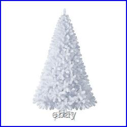 Evergreen Classics 7.5 Ft White Oxford Pine Christmas Tree, 500 White LED Lights