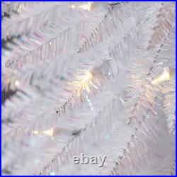 Evergreen Classics 9' Pencil Pine Christmas Tree, 250 White LED Lights (Used)