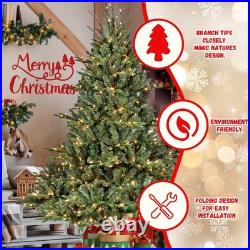 FREE SHIPPING? Christmas Tree, 5 Ft, 350 Lights, Hinged, 1129 Branches