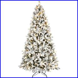 FREE SHIPPING? Christmas Tree, 7.5 Ft Hinged, 1523 Branch Tips, Warm Lights