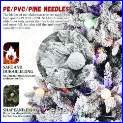 FREE SHIPPING? Christmas Tree, 7.5 Ft Hinged, Lit Up withColored Lights