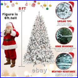 FREE SHIPPING? Christmas Tree, 8 Ft, Light Up, Frosted Tips, 1754 Branches