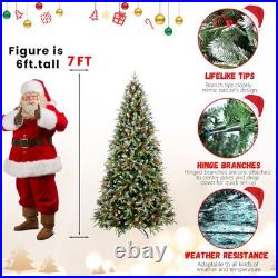 FREE SHIPPING? Christmas Tree, Decorated, 7 ft, Light Up, & 2178 Branches