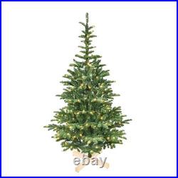 FREE SHIPPING? Christmas Tree, Hinged 8 ft, Light Up, 1307 Spread Branches