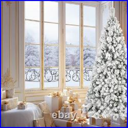 FREE SHIPPING? Christmas Tree, Hinged 8 ft, Light up, 1445 Frosted Branches