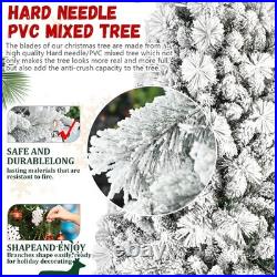 FREE SHIPPING? Christmas Tree, Hinged 8 ft, Light up, 1445 Frosted Branches