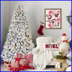 FREE SHIPPING? Christmas Tree, Light Up, 6 Ft, Pine Cones, Frosted Tips