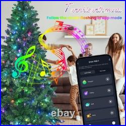 FREE SHIPPING? Christmas Tree, Music withBluetooth 6 Ft, Hinged, 1721 Branches