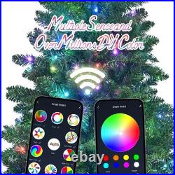 FREE SHIPPING? Christmas Tree, Music withBluetooth 6 Ft, Hinged, 1721 Branches