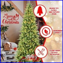 FREE SHIPPING? Light Up Christmas Tree, 7 ft, 1207 Branches, Memory Wire