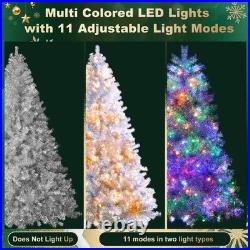 FREE SHIPPING? White Christmas Tree, 300 Lights, 6 Ft, Hinged, 800 Branches