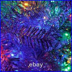 FREE SHIPPING? White Christmas Tree, 300 Lights, 6 Ft, Hinged, 800 Branches
