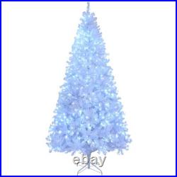 FREE SHIPPING? White Christmas Tree, 650 Lights, 9 Ft, Hinged, 2000 Branche