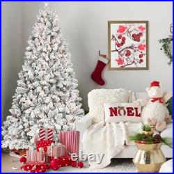FREE SHIPPING? White Christmas Tree, 6Ft, 350 Lights, 888 Frosted Branches