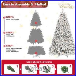 FREE SHIPPING? White Christmas Tree, 6Ft, 350 Lights, 888 Frosted Branches