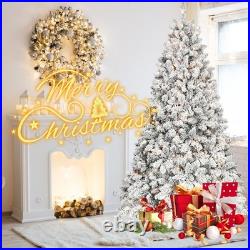 FREE SHIPPING? White Christmas Tree, 6Ft, 350 Lights, 888 Frosted Branches