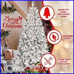FREE SHIPPING? White Christmas Tree, 6Ft, 350 Lights, 888 Frosted Branches
