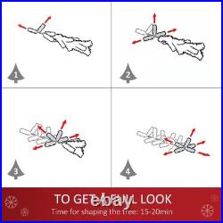 FREE SHIPPING? White Christmas Tree, 6 Feet, Light Up, 1875 Branches