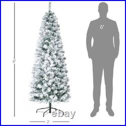FREE SHIPPING? White Christmas Tree, 6 Feet, Light Up, 1875 Branches