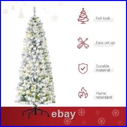 FREE SHIPPING? White Christmas Tree, 6 Feet, Light Up, 1875 Branches