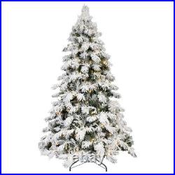 FREE SHIPPING? White Christmas Tree, 6 Feet, Light Up, 270 Frosted Branches