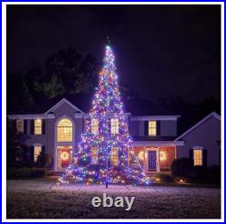 Fairybell Flagpole LED Christmas Tree Outdoor Christmas Decorations