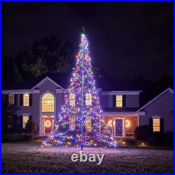 Fairybell Flagpole LED Christmas Tree Outdoor Christmas Decorations