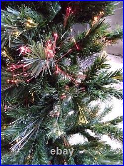 Fiber Optic 72 Multi-color Lighted Christmas Tree Vintage Working In Box