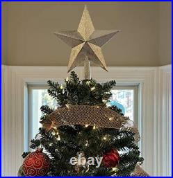 Flexible Flyer 7.5 Ft Christmas Tree Prelit. Full Evergreen with Lights. Fold