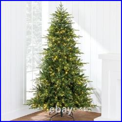 Full Aspen Christmas Tree, 7.5ft Pre-lit Realistic Noble Fir with 700 Glowing