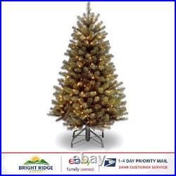 Full Bodied 4.5ft Christmas Tree with 200 Clear Lights and Pull Down Branch