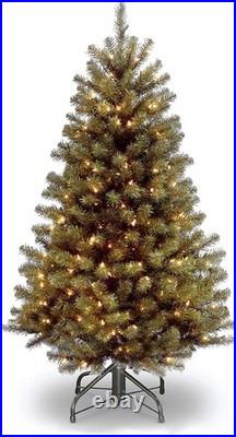 Full Bodied 4.5ft Christmas Tree with 200 Clear Lights and Pull Down Branch