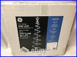 GE 7Ft 306 LED Motion Spiral Rope Light Tree 8 Function Effect Christmas Display GE 7Ft 306 LED Motion Spiral Rope Light Tree 8 Function Effect Christmas Display