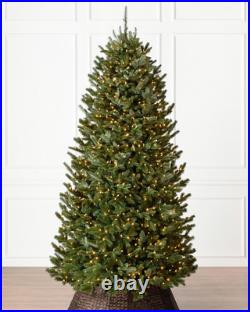 GE 7.5-Ft Just Cut Balsam Fir Pre-Lit Artificial Christmas Tree 800 Clear Lights