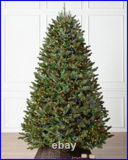 GE 7.5-Ft Just Cut Balsam Fir Pre-Lit Artificial Christmas Tree 800 Multi-Lights