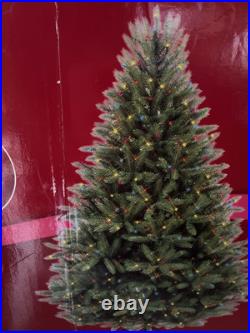 GE 7.5-Ft Just Cut Balsam Fir Pre-Lit Artificial Christmas Tree 800 Multi-Lights