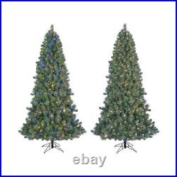 GE 7.5-ft Tahoma Pine Pre-lit Traditional Artificial Christmas Tree LED Lights