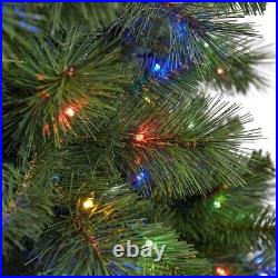 GE 7.5-ft Tahoma Pine Pre-lit Traditional Artificial Christmas Tree LED Lights