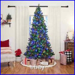 GE 7.5-ft Tahoma Pine Pre-lit Traditional Artificial Christmas Tree LED Lights
